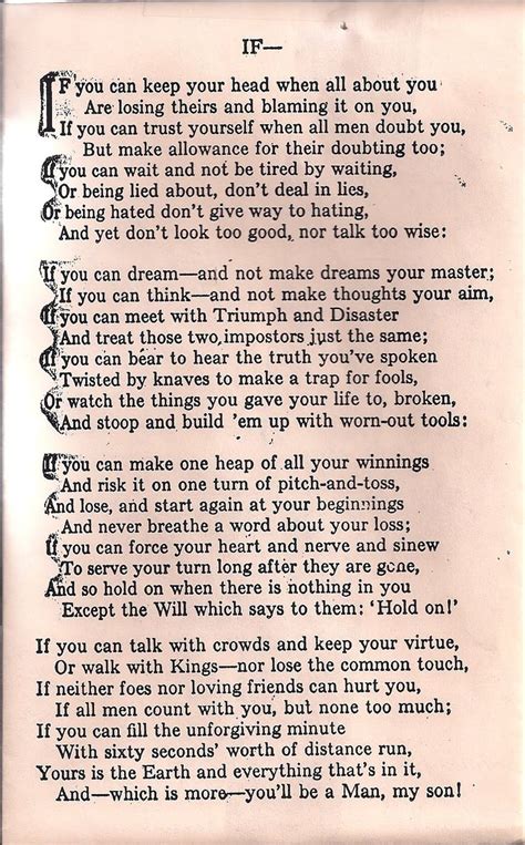 if rudyard kipling lyrics|kipling poem triumph and disaster.